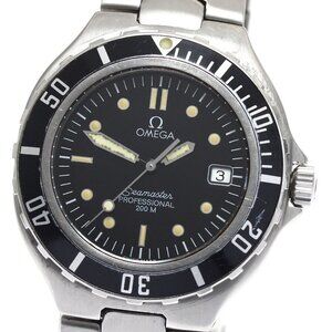 OMEGA Seamaster200m Date black Dial Quartz Men's Watch_893982